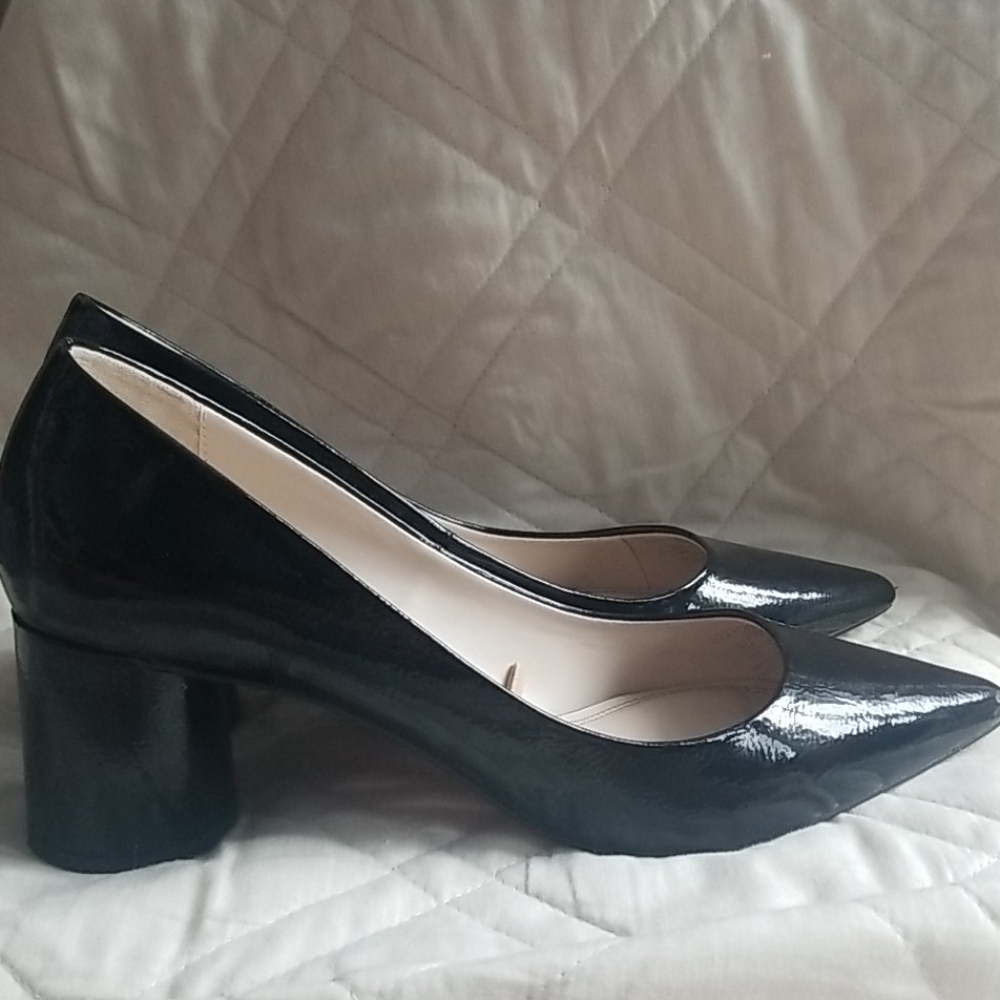Zara Black Patent Finish Heel